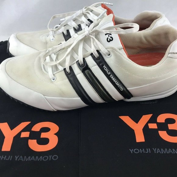 Yohji Yamamoto Adidas Y-3 Mens 10 LEATHER Sneaker - Picture 2 of 8